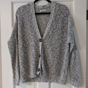 Abercrombie & Fitch Heather Gray Slouch Sweater